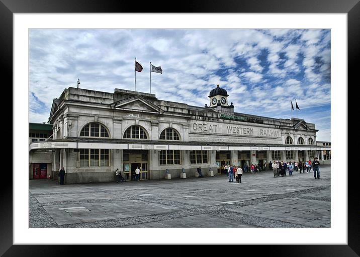 Cardiff Central Railway Station Framed Mounted Print by Steve Purnell