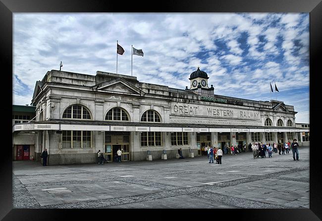 Cardiff Central Railway Station Framed Print by Steve Purnell