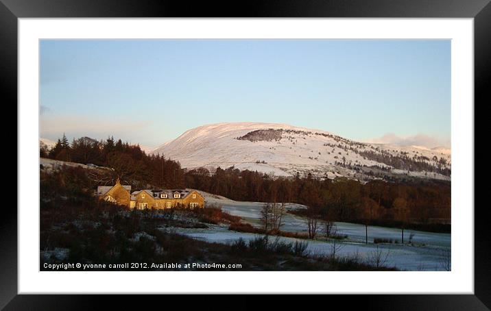 The Carrick in snow Framed Mounted Print by yvonne & paul carroll