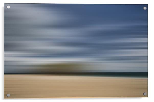 Beach Blur Acrylic by Steve Purnell