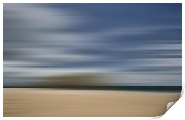 Beach Blur Print by Steve Purnell