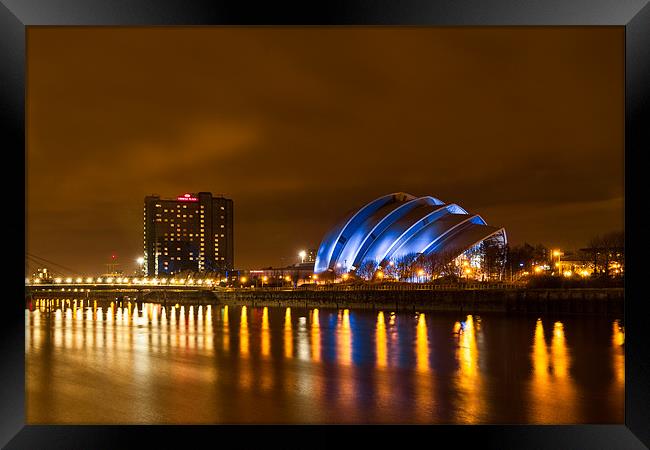 Glasgow Science Centre Armadillo Framed Print by Steven Brown