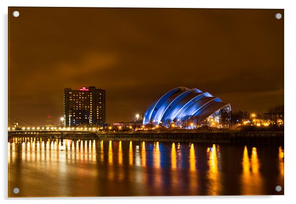 Glasgow Science Centre Armadillo Acrylic by Steven Brown