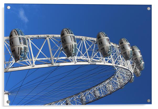 The London Eye Acrylic by Paula Guy