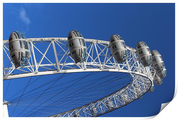 The London Eye Print by Paula Guy
