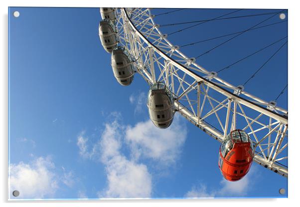 London Eye Acrylic by Paula Guy