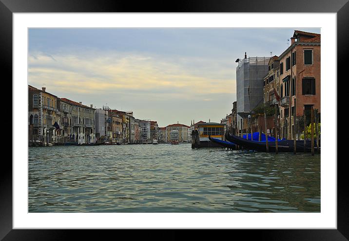 Along the Water in Venice Framed Mounted Print by Oliver Walton