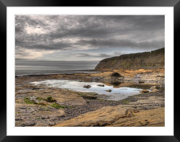 Kimmeridge Pool Framed Mounted Print by kelvin ryan