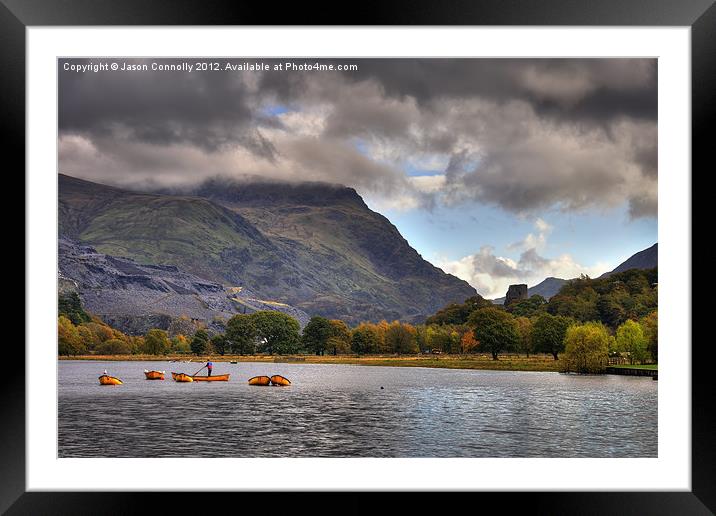 Boats At Llanberis Framed Mounted Print by Jason Connolly