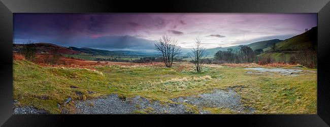 Hope Valley Sunrise Panorama Framed Print by Jonathan Swetnam