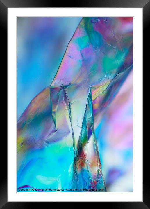 Abstract Electric Blue 1 Framed Mounted Print by Martin Williams