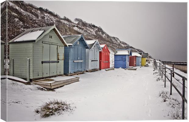 Overstrand in the Snow Canvas Print by Paul Macro