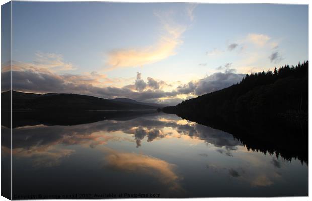 Loch Tay Reflections Canvas Print by yvonne & paul carroll