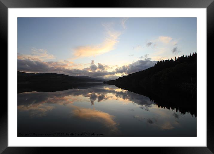 Loch Tay Reflections Framed Mounted Print by yvonne & paul carroll