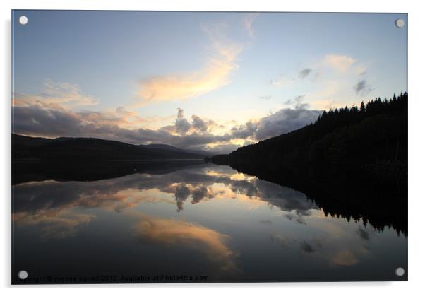 Loch Tay Reflections Acrylic by yvonne & paul carroll