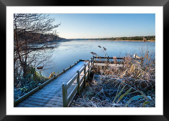 Jetty to Rollesby Broad Framed Mounted Print by Stephen Mole
