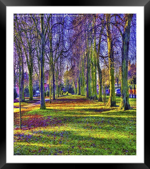 Peoples Park Grimsby Framed Mounted Print by paul jenkinson