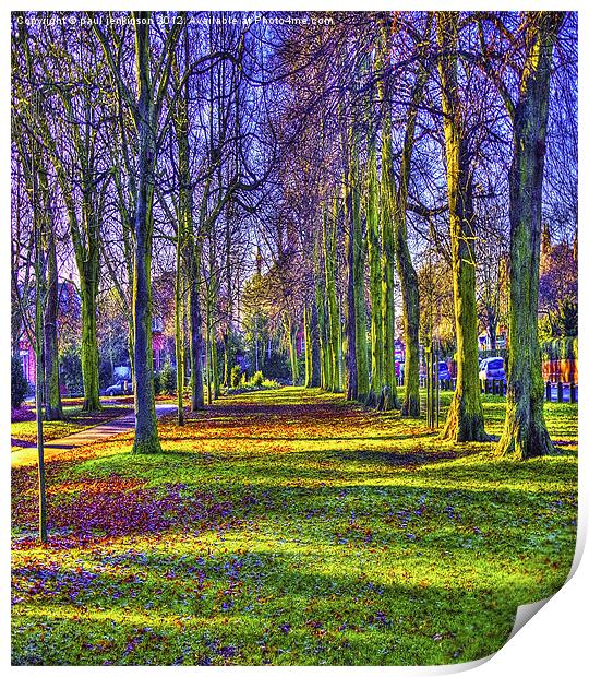 Peoples Park Grimsby Print by paul jenkinson