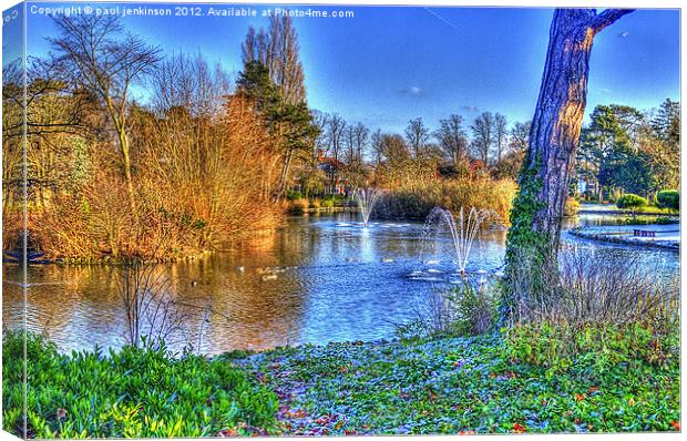Peoples Park Grimsby Canvas Print by paul jenkinson