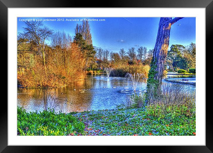Peoples Park Grimsby Framed Mounted Print by paul jenkinson