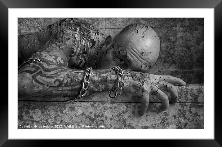 THE SICKNESS Framed Mounted Print by Rob Toombs