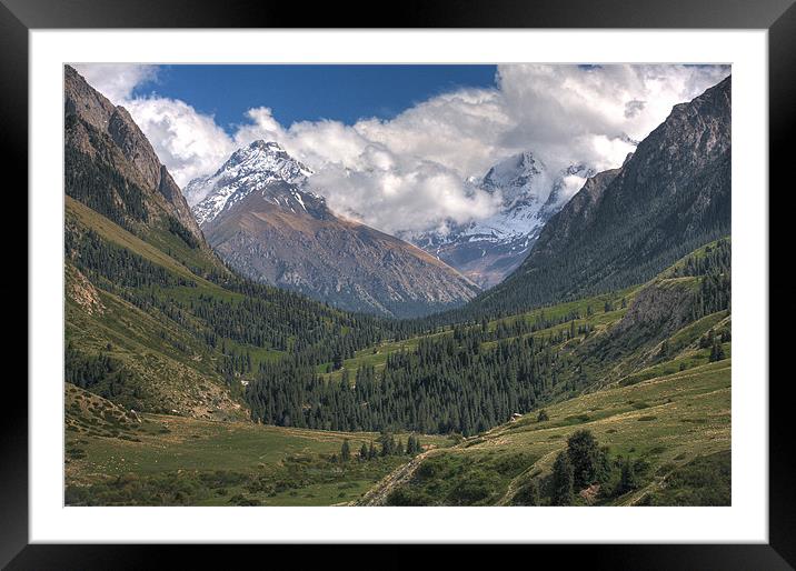 Clouds over mountains Framed Mounted Print by Sergey Golotvin
