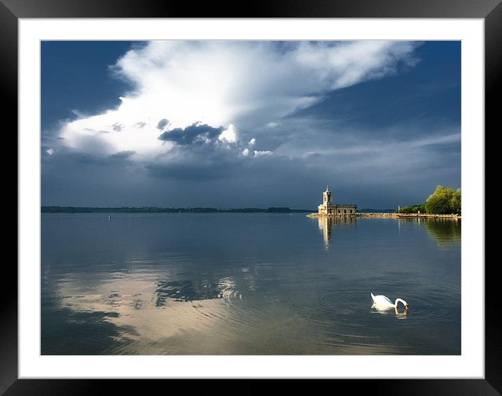 Normanton, Rutland Water Framed Mounted Print by Paul Fisher