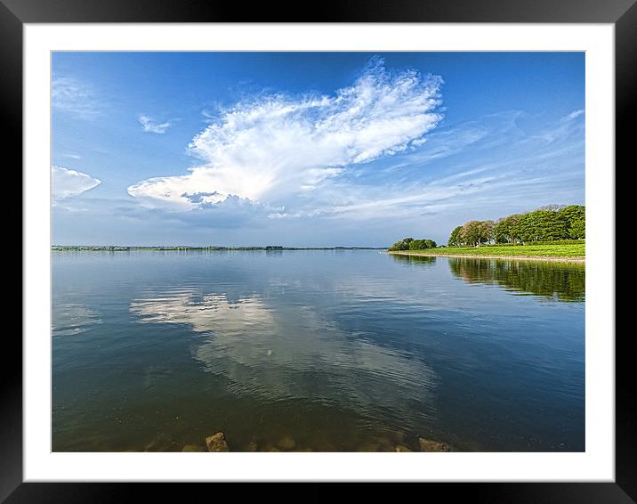 Rutland Water summer Framed Mounted Print by Paul Fisher