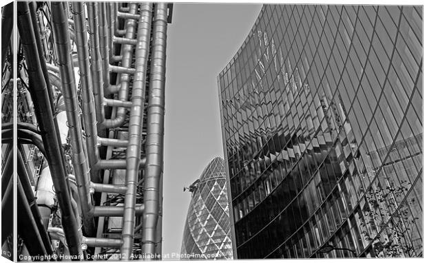 City of London architecture Canvas Print by Howard Corlett