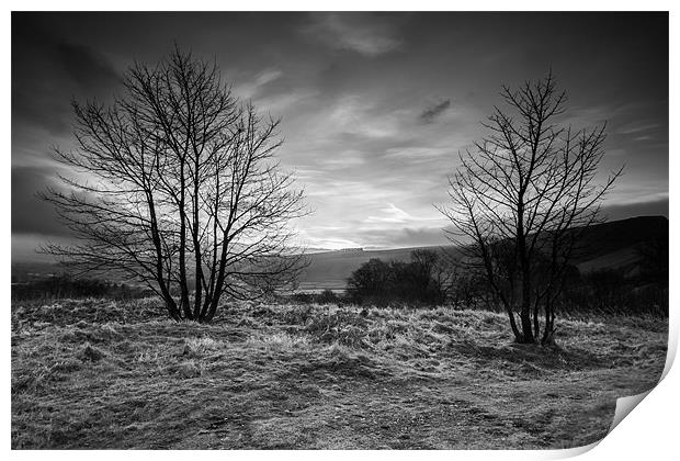 Hope Valley Black and White Print by Jonathan Swetnam