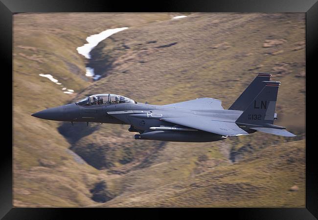 F15E Strike Eagle Low Level Framed Print by Philip Berry