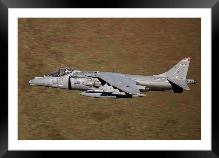 Harrier GR9A Low Level Framed Mounted Print by Philip Berry