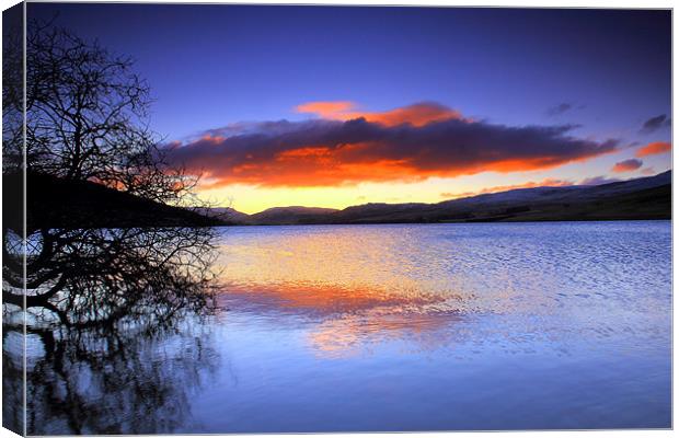 Loch Freuchie - a winters sunrise Canvas Print by James Marsden