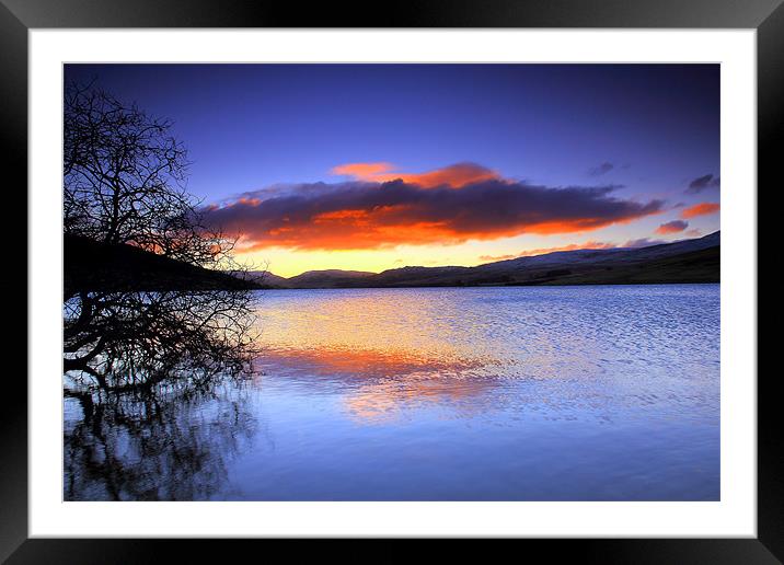 Loch Freuchie - a winters sunrise Framed Mounted Print by James Marsden