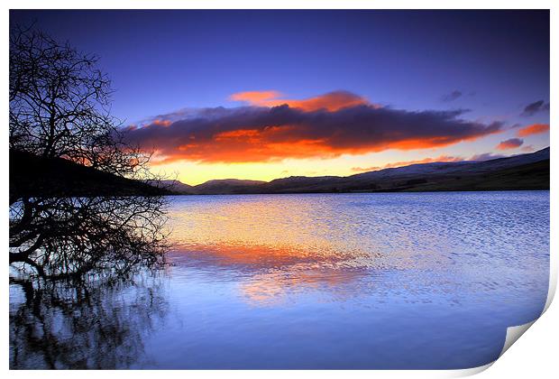 Loch Freuchie - a winters sunrise Print by James Marsden