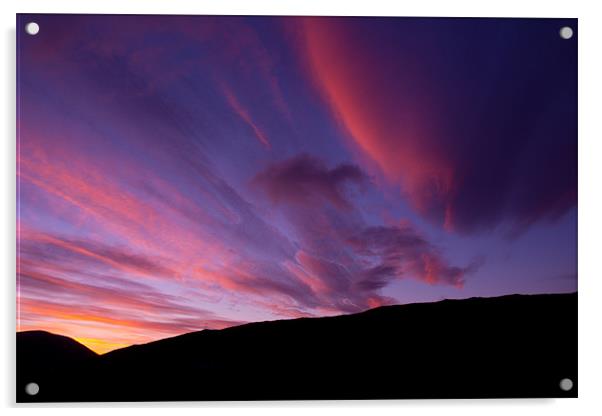 Beautiful Hebridean Sunset Acrylic by Gordon Ross