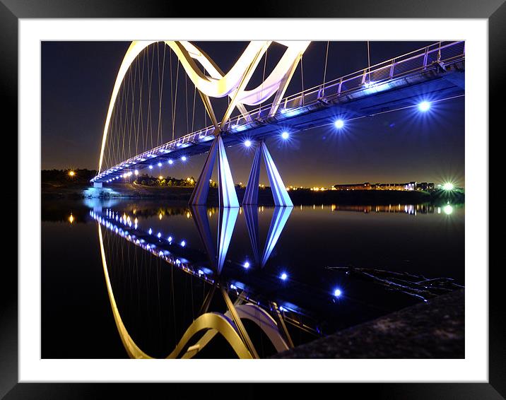 Bridge at Tees Barrage Framed Mounted Print by andrew pearson