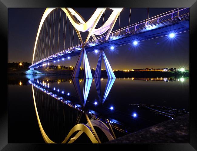 Bridge at Tees Barrage Framed Print by andrew pearson