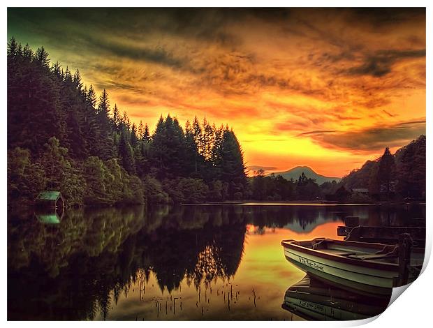 Loch Ard In Spring Print by Aj’s Images