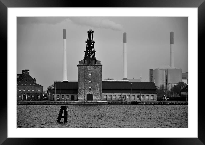 Copenhagen Power Station Framed Mounted Print by Sophie Martin-Castex