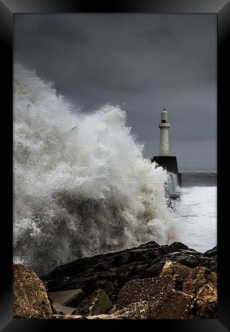 Stormy Seas Framed Print by Malcolm Smith