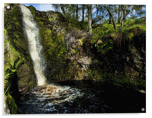 Linhope Spout waterfall Acrylic by Paul Fisher
