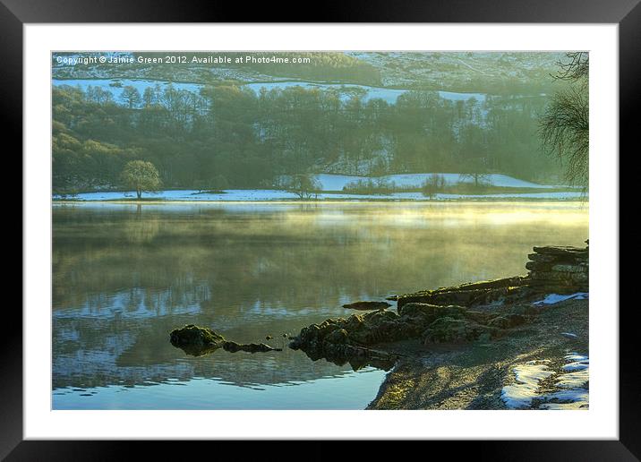 A Cold Day On Coniston Framed Mounted Print by Jamie Green