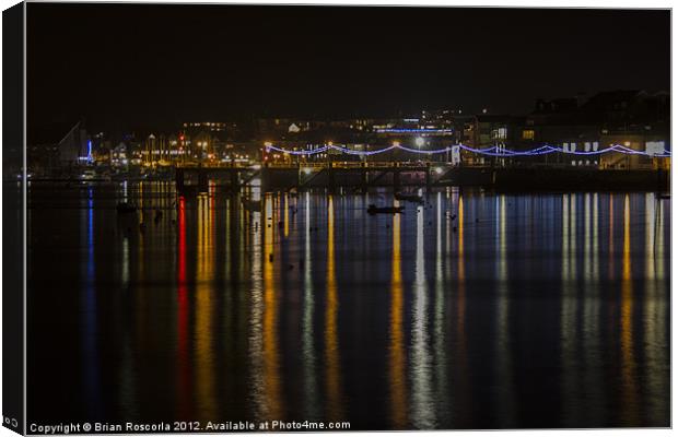 Prince of Wales Pier at Night Canvas Print by Brian Roscorla