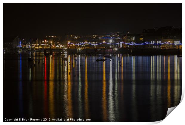 Prince of Wales Pier at Night Print by Brian Roscorla