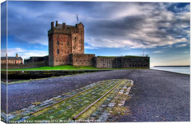 Broughty Castle Canvas Print by Paul Messenger