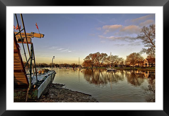 Boat Trips down the Stour Framed Mounted Print by Jennie Franklin