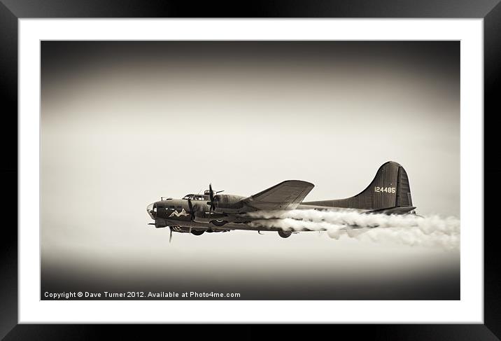 B-17 Flying Fortress Sally B Framed Mounted Print by Dave Turner