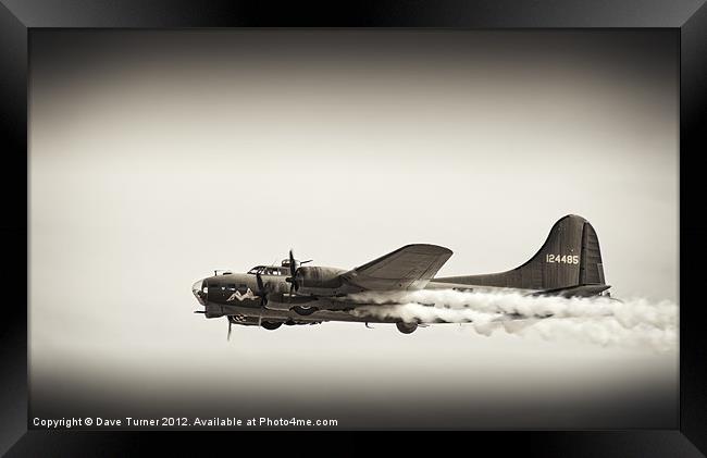 B-17 Flying Fortress Sally B Framed Print by Dave Turner