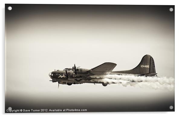 B-17 Flying Fortress Sally B Acrylic by Dave Turner